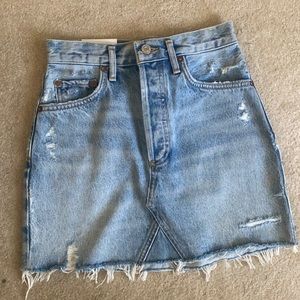 AGOLDE Quinn HI rise mini skirt size 24 NWT